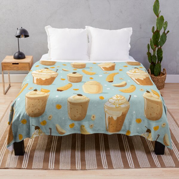Item preview, Cute sweet banoffee and banana in seamless pattern. designed and sold by Whiteblueshop.