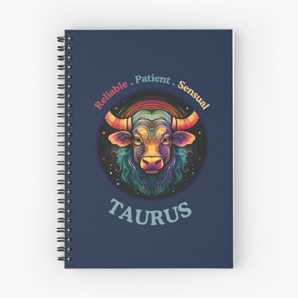 Item preview, Vibrant Taurus zodiac- Horescope/SunSign Theme  on blue back ground designed and sold by CosmicNook1.