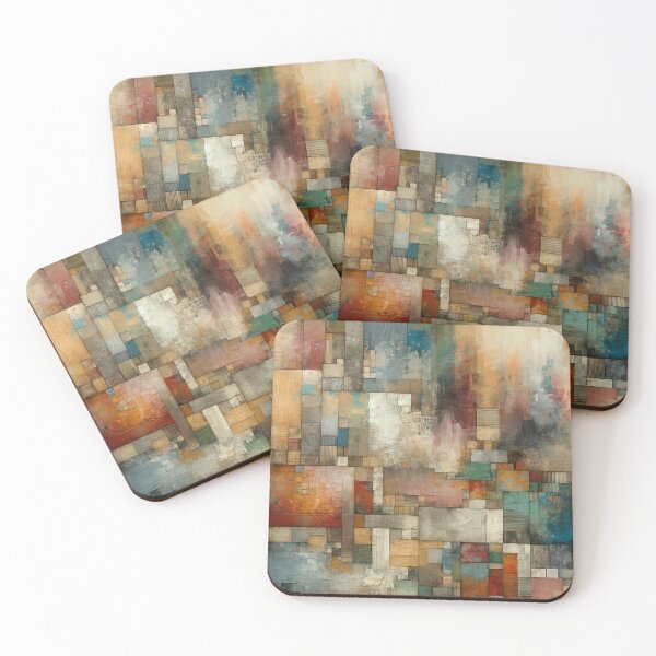 Item preview, Intertwined Textures: High Resolution Abstract Collage designed and sold by masquetea.
