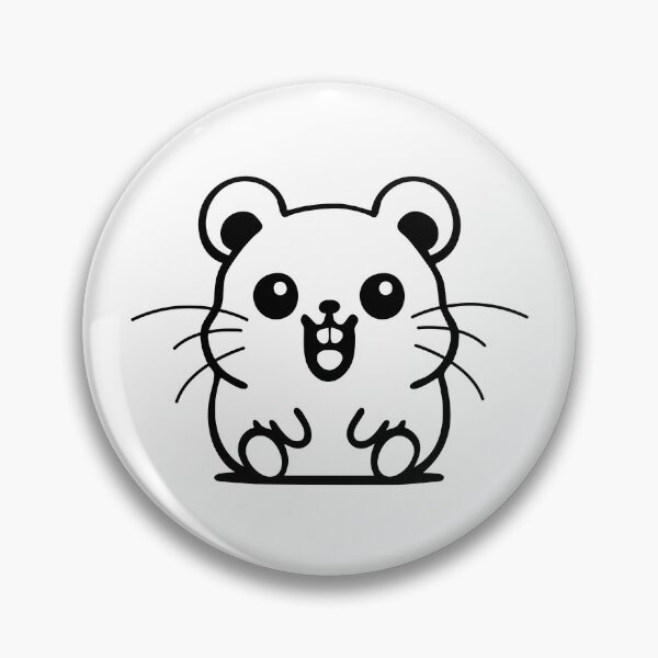 Item preview, Joyful Hamster: Spreading Smiles with a Grin designed and sold by Pawsitive2Print.
