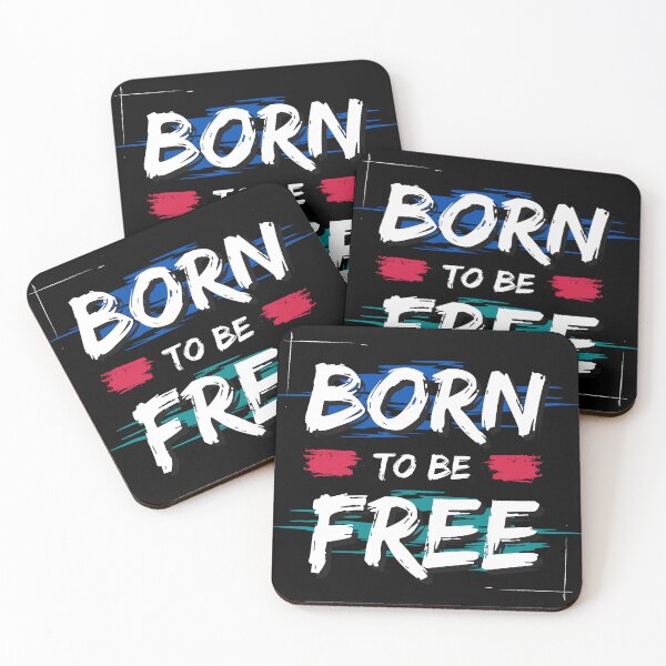 Item preview, Born to be free printed t shirt  designed and sold by printworld.