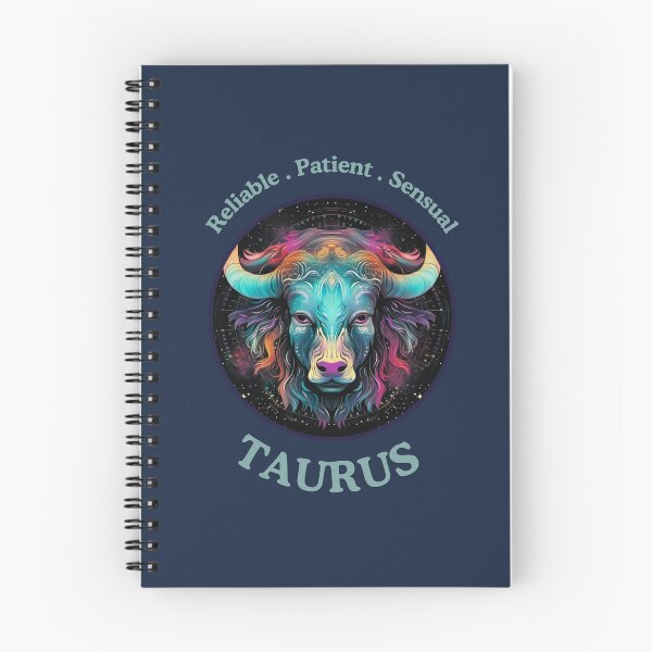 Item preview, Vibrant Taurus zodiac- Horescope/SunSign Theme  on blue back ground designed and sold by CosmicNook1.