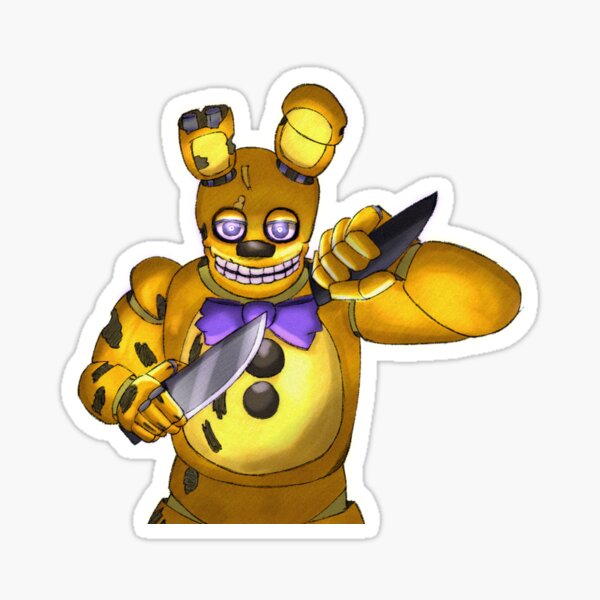 SPRINGTRAP IS REALLLLLLL!!!!!! - Five nights at Freddy's 3 Sticker for  Sale by Thynee's Clown shop