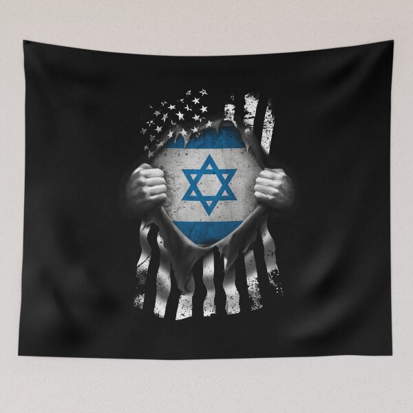 Item preview, Israeli American Flag USA Israel designed and sold by nikolayjs.