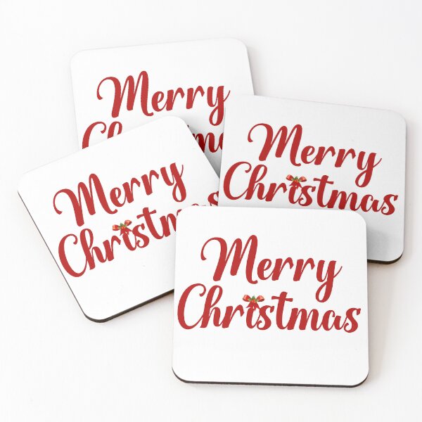 Item preview, Merry Christmas in Red with a Bow and Holly designed and sold by Amanda Lucas.