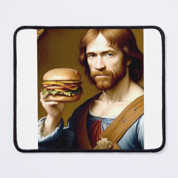 Item preview, Renaissance Painting Chuck Norris Hamburger Fastfood 02 designed and sold by CheeseBlueprint.