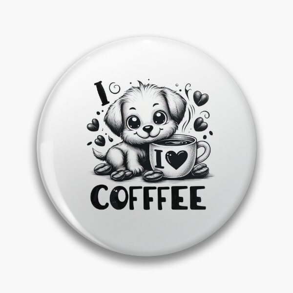 Item preview, This cute dog loves coffee. designed and sold by fotoryum.
