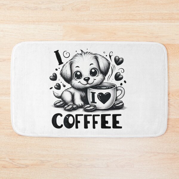 Item preview, This cute dog loves coffee. designed and sold by fotoryum.