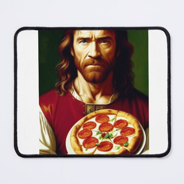 Item preview, Renaissance Painting Chuck Norris Pizza Fastfood designed and sold by CheeseBlueprint.
