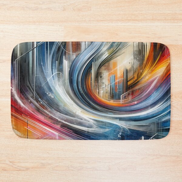 Item preview, Artistic Synergy: Digital and Traditional Fusion in High Resolution Abstract designed and sold by masquetea.