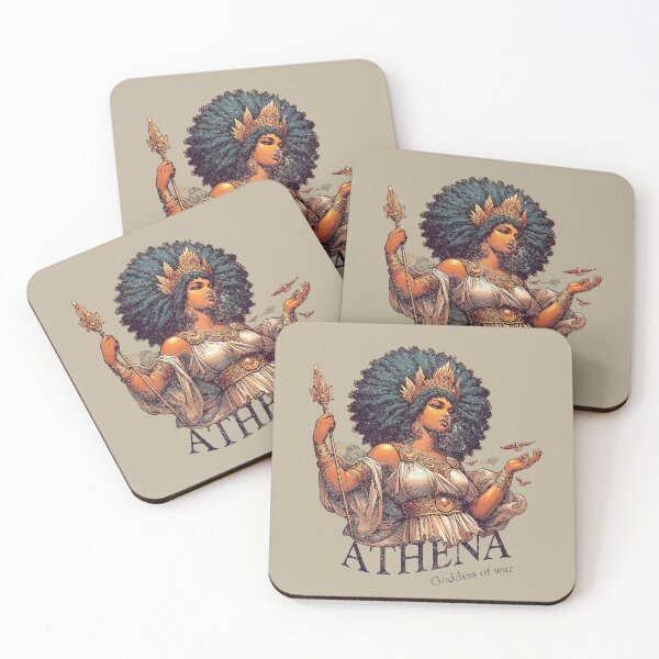 Item preview, Athena Afro: Goddess of war designed and sold by teesandlove.