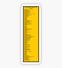 Library Sign - Nippon Decimal Classification System Sticker