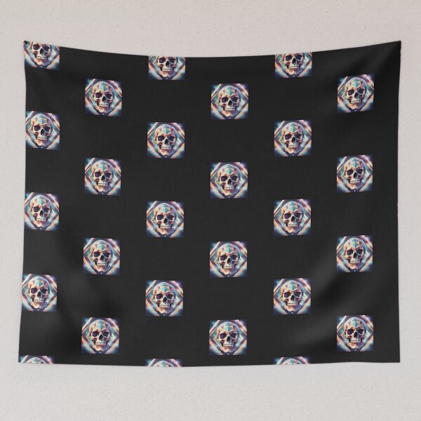 Item preview, skull made with geometric shapes designed and sold by ReyhansArtWorld.