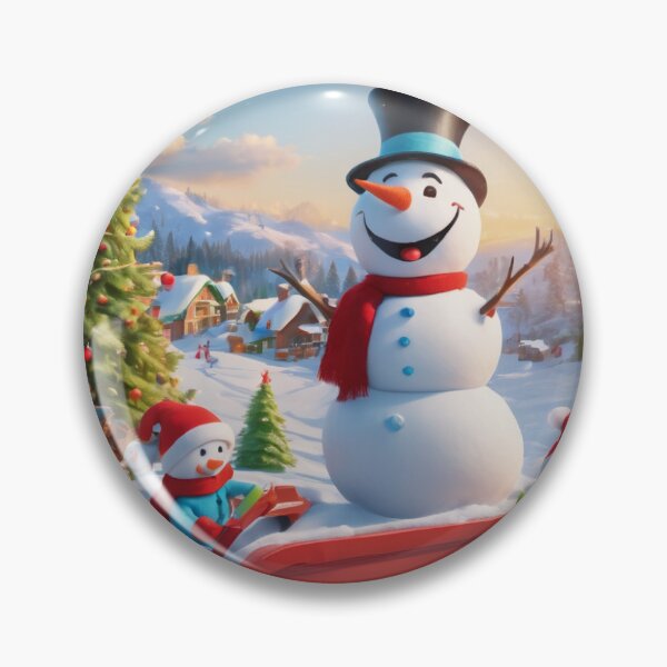 Item preview, Snowman Adventures:  Create stickers with different snowman characters engaging in playful activities like sledding, building snow forts, or decorating a Christmas tree. designed and sold by CristyAV.