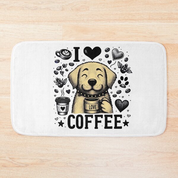 Item preview, This cute dog loves coffee. designed and sold by fotoryum.