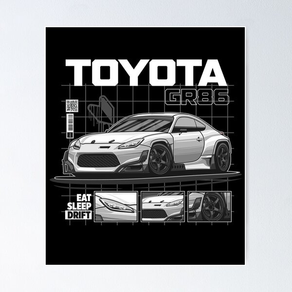 Item preview, White Toyota GR86 designed and sold by muhammadhadi106.