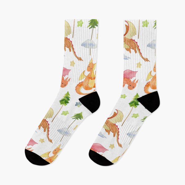 Artikelvorschau, Watercolor pattern with dragons.  entworfen und verkauft von tapilipa.