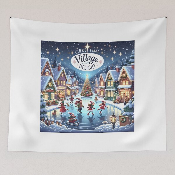 Item preview, Enchanted Night in Christmas Village designed and sold by KNAA.