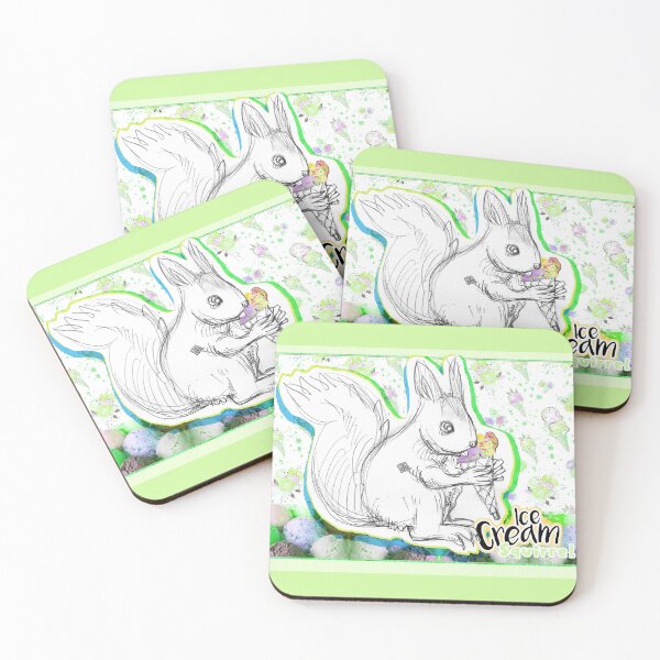 Item preview, Ice Cream Squirrel (Painting by Alice CCI) designed and sold by VanyssaGraphics.