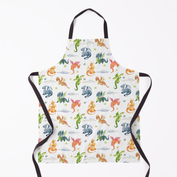 Artikelvorschau, Watercolor pattern with dragons. entworfen und verkauft von tapilipa.