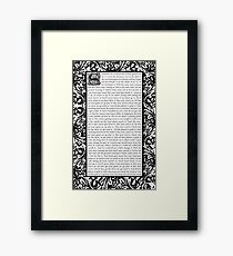 All Star von Smash Mouth - William Morris inspiriert Gerahmtes Wandbild