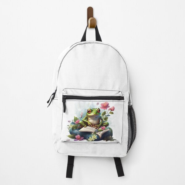 Item preview, Serene Frog Reading Oasis - Whimsical Art designed and sold by Frogs All Mighty  & Friends.