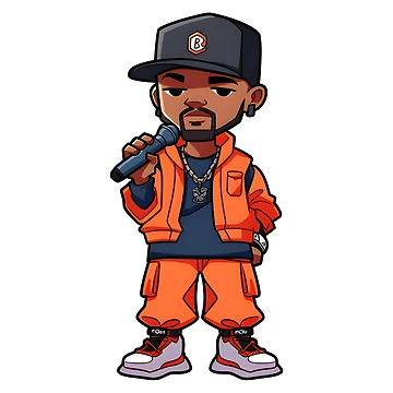 Artwork thumbnail, Rakim Rapper by Ragil-Studio