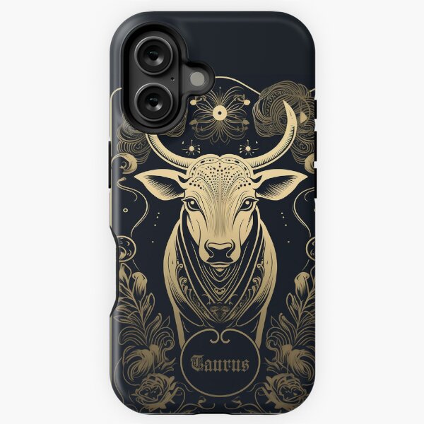Vista previa del artículo con la obra «Carta del Tarot del Zodíaco Tauro Dorado», diseñado y vendido por SimpleSymmetry.
