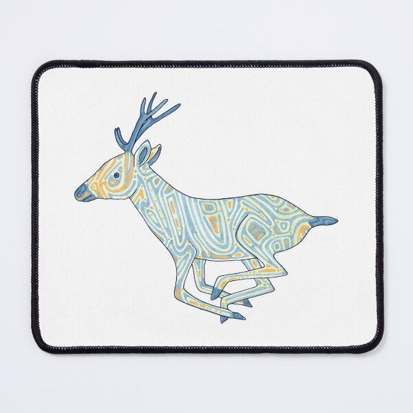 Item preview, Running Deer in Blues and Ambers designed and sold by inklets.