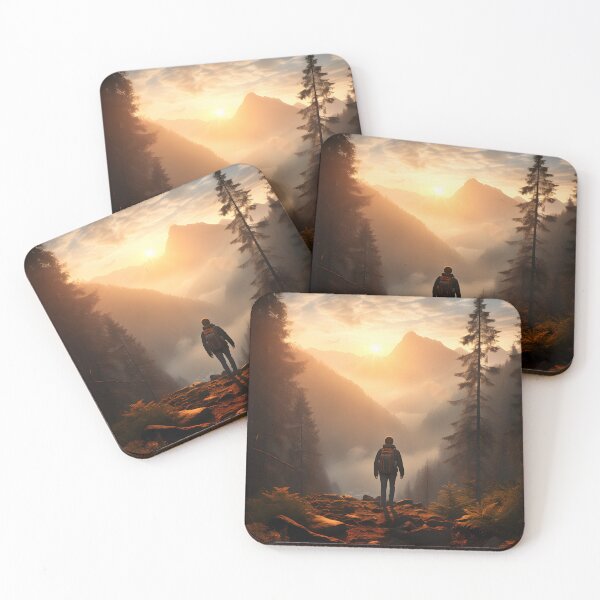 Item preview, Hiking in Solitude: A Journey Through the Misty Forest designed and sold by Shirtastically.