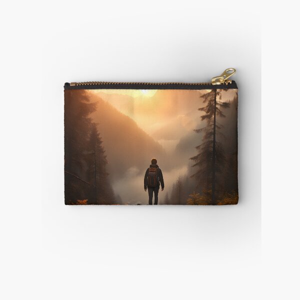 Item preview, Hiking in Solitude: A Journey Through the Misty Forest designed and sold by Shirtastically.