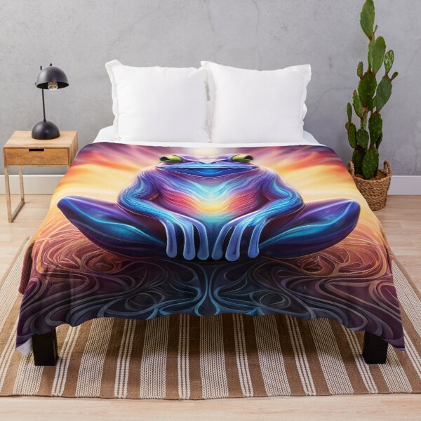 Item preview, Froggy Animal Spirit (20) - Trippy Psychedelic Frog designed and sold by TheThirdEye.