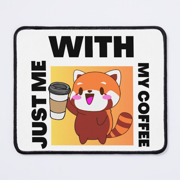 Item preview, Kawaii Red Panda Coffee Addict Cute Red Panda designed and sold by DinoCook.
