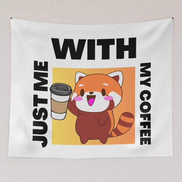 Item preview, Kawaii Red Panda Coffee Addict Cute Red Panda designed and sold by DinoCook.
