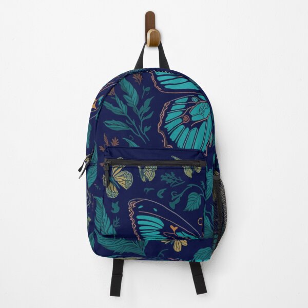 Item preview, blue butterflies and flowers designed and sold by YolaShopOnline.