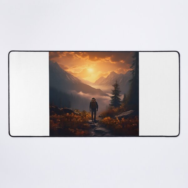 Item preview, Hiking in Solitude: A Journey Through the Misty Forest designed and sold by Shirtastically.