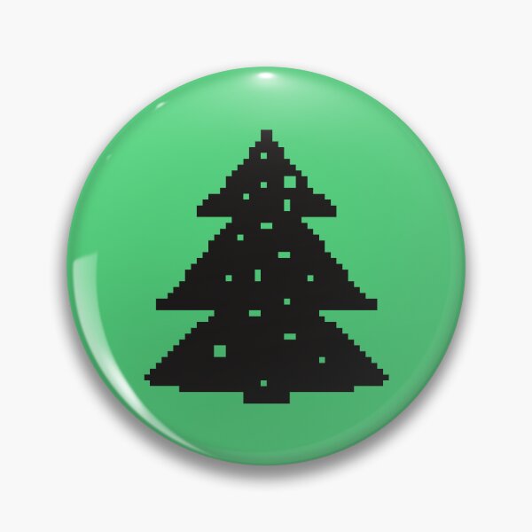 Item preview, Christmas tree silhouette pixel art designed and sold by Xatutik.art.