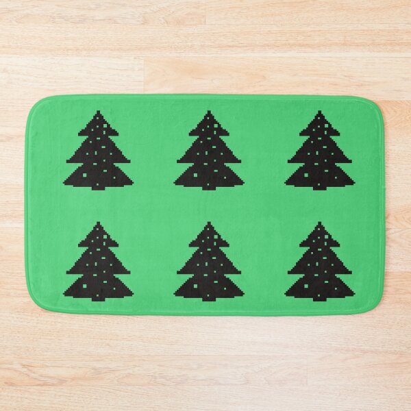 Item preview, Christmas tree silhouette pixel art designed and sold by Xatutik.art.