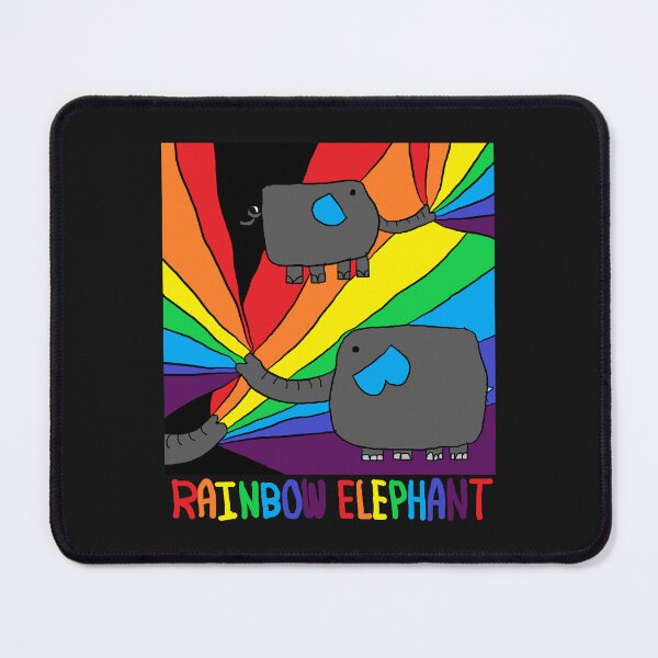 Item preview, rainbow elephant, gray designed and sold by zzzozzo.