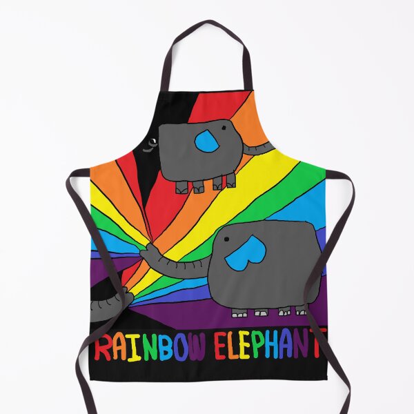 Item preview, rainbow elephant, gray designed and sold by zzzozzo.