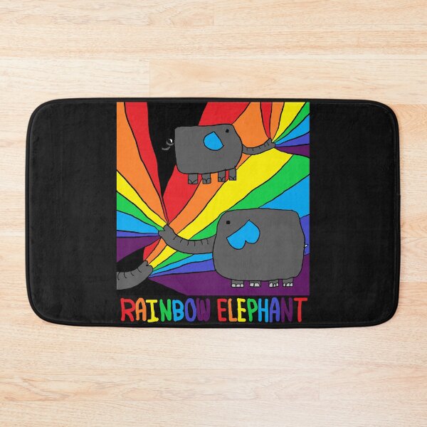 Item preview, rainbow elephant, gray designed and sold by zzzozzo.
