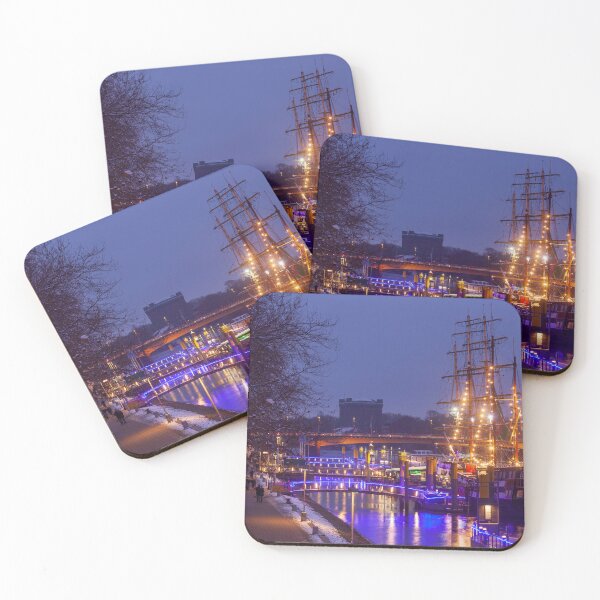Item preview, Weser with the Schlachtezauber Christmas market, water tower and sailing ship designed and sold by Torsten  Krüger.