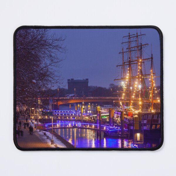Item preview, Weser with the Schlachtezauber Christmas market, water tower and sailing ship designed and sold by Torsten Krüger.