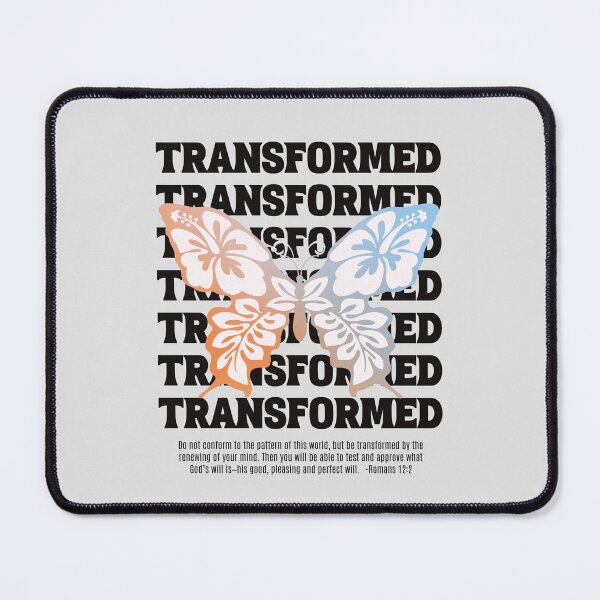 Item preview, Be Transformed Butterfly,Romans 12 2,Bible Verse designed and sold by WeBearFruit.