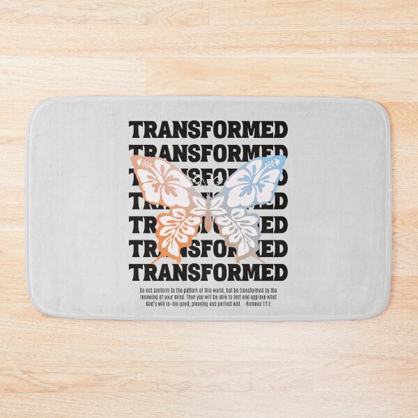 Item preview, Be Transformed Butterfly,Romans 12 2,Bible Verse designed and sold by WeBearFruit.