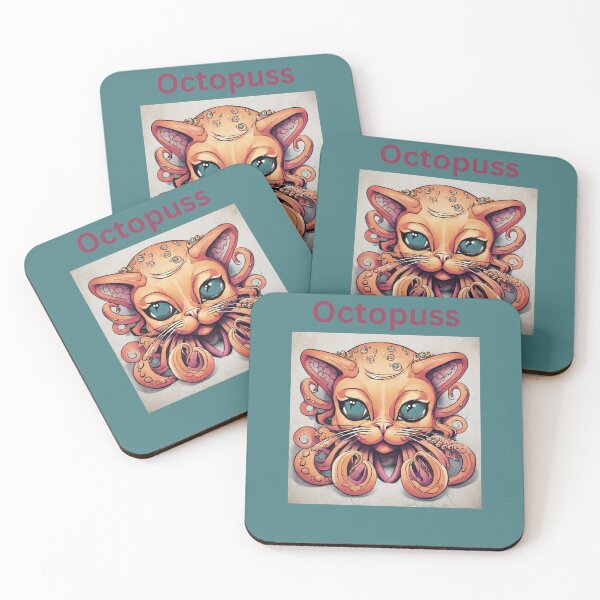 Item preview, Octopuss, Cat, Puss, Octopus, Sea Creature  designed and sold by Barbara Burgess.