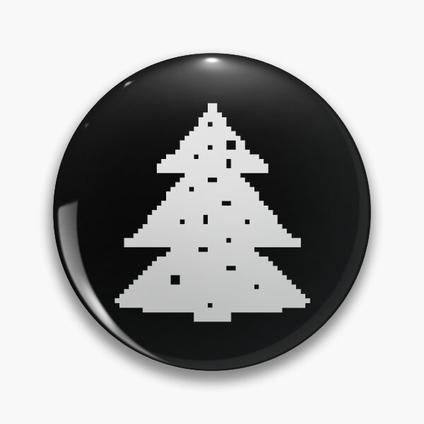 Item preview, White Christmas tree pixel art designed and sold by Xatutik.art.