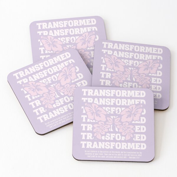 Item preview, Be Transformed Butterfly,Romans 12 2,pink Bible Verse designed and sold by WeBearFruit.