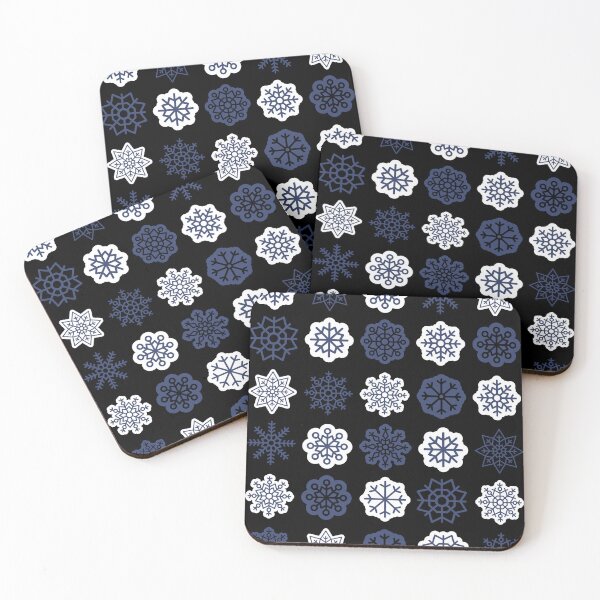 Item preview, Classic snowflakes, winter magic time, Christmas is getting closer | Classic winter motif in navy blue tones designed and sold by Erry-ewell.