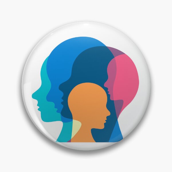 Item preview, Different Personalities illustration, delusion, bipolar,  multicolor, potrait designed and sold by Dhirendra Rajpurohit.